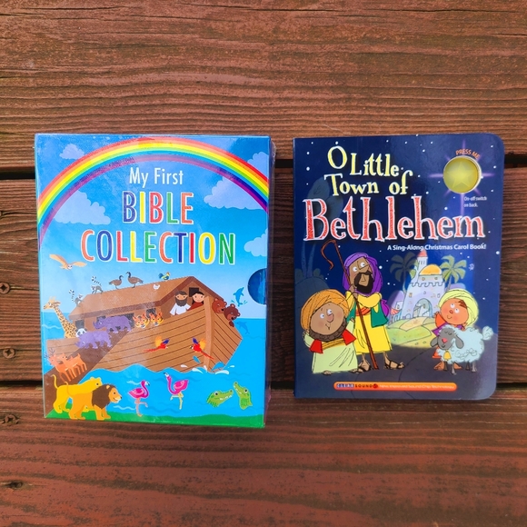 My First Bible 3 Book Box Set & O Little Town of Bethlehem Singing Board Books - Picture 9 of 10